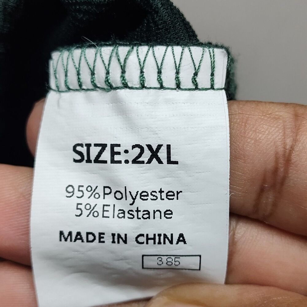 Jmierr Pullover Sweater Men Size 2XL Green Textured Casual Fall Winter - Picture 9 of 10